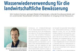 Wasserwiederverwendung für die landwirtschaftliche Bewässerung