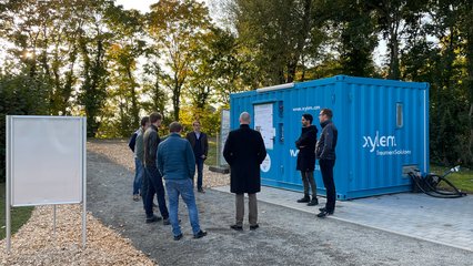 Zweites Projekttreffen Nutzwasser: Besichtigung der Vor-Ozonungsanlage zur Nutzwasser-Produktion.