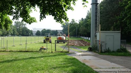 Bodenaushub für Nutzwasserzisterne