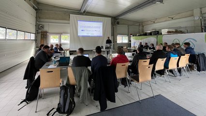 Zweites Projekttreffen Nutzwasser: Eröffnung des Treffens durch Prof. Dr.-Ing. Jörg E. Drewes.