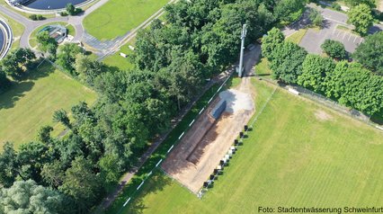 Bodenaushub für Nutzwasserzisterne